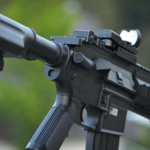 Close-up Photo of Black Airsoft